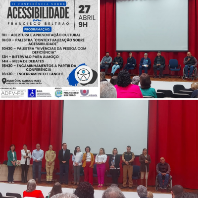 Participação na II Conferência Sobre Acessibilidade em Francisco Beltrão