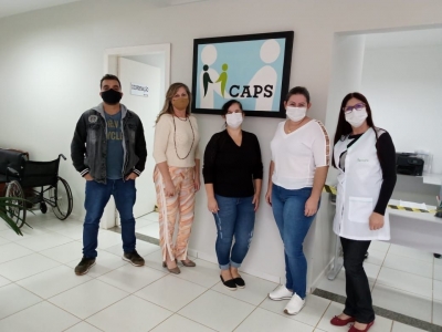 Visita da equipe CAPS AD III ao CAPS I no município de Realeza